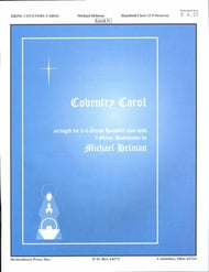 Coventry Carol Handbell sheet music cover Thumbnail